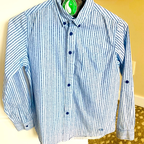 Marc Jacobs Other - little Marc jacobs blue button down long sleeve w blue dot detail sz 12